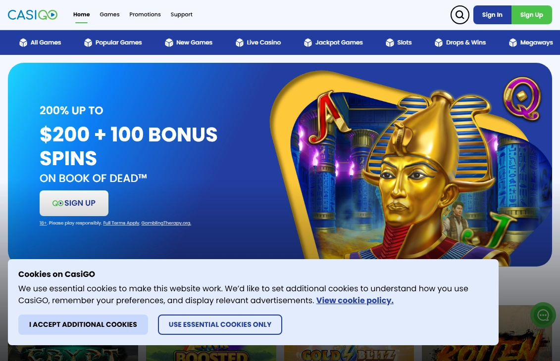 CasiGO Casino Desktop screenshot
